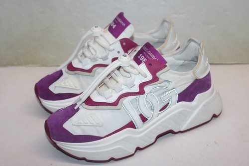 Dolce & Gabbana Purple and White DG Logo 1984 Daymaster Sneakers Size 41 - Picture 3 of 18