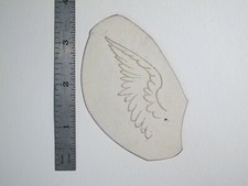 vtg 1960s Tattoo Flash acetate stencil Single Wing HAR2