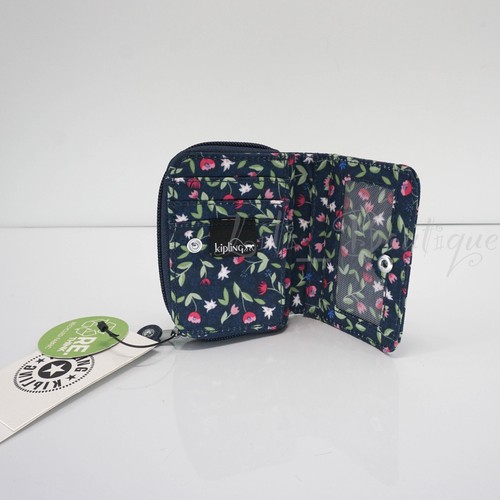 Kipling Tops Mini Wallet Zip Snap Card Case KI0809 Polyester Dancing Floral NWT - Picture 5 of 8
