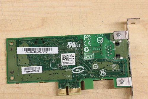 Scheda Ethernet Dell PCI Express 0YJ686 (chipset Broadcom) Gigabit (spedizione gratuita) - Foto 2 di 4