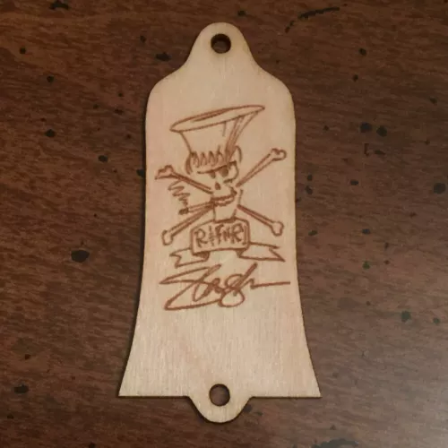 GUITAR TRUSS ROD COVER - Wood Burned - Fits GIBSON - Guns N Roses AFD SLASH