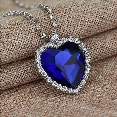 Titanic blue 2024 heart necklace