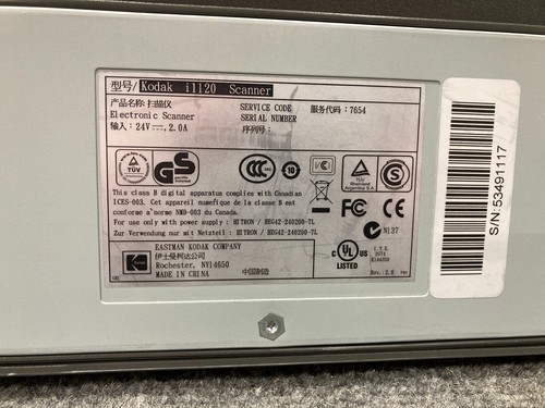 KODAK ScanMate i1120 SCANNER (As Is, Unit Only) - Picture 5 of 5