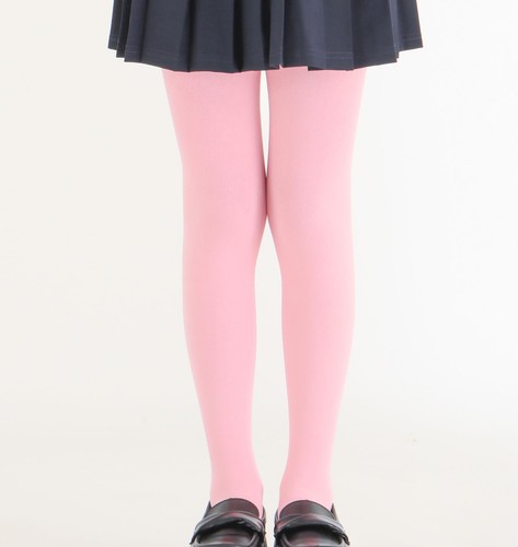 Girls Colorful Fleece Lined Tights Kids Warm Thermal Tights Pink 11-13Y - Picture 5 of 5