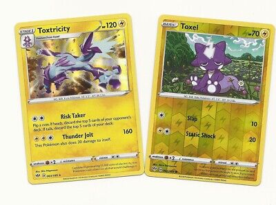 Toxtricity (carta rara) + Toxel (básico e evolução) - Pokémon TCG Cards  (original em português)