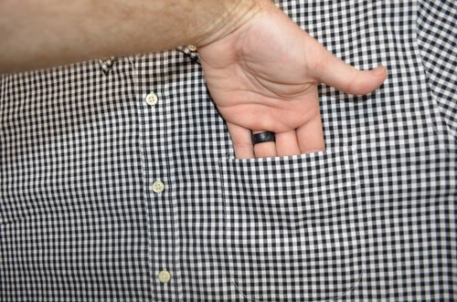 Peter Millar Nanoluxe Shirt Mens XL Black White Button Up Check Easy Care Pocket - Imagen 4 de 10