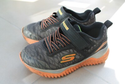 Skechers SKX orange-schwarz 27 used Memory foam Klettverschluss Jungenschuhe