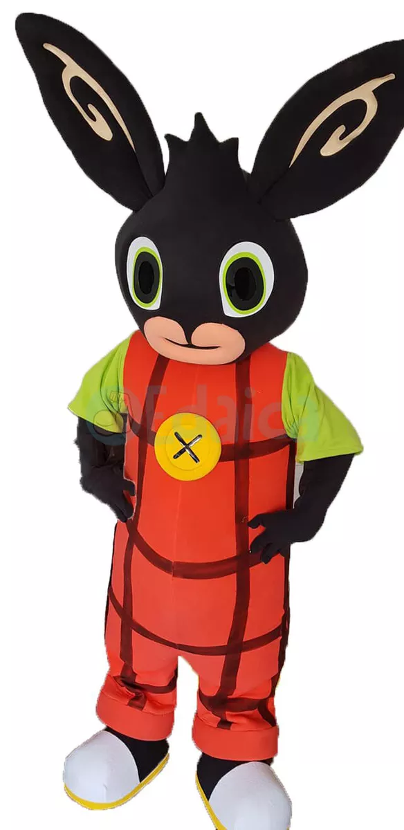 BING DELUXE Professional Adult Royal Mascot Rabbit Black Animation Mascot