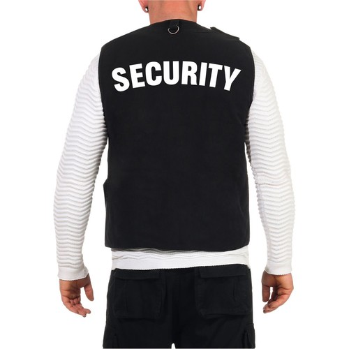 SECURITY Weste mit vielen Taschen outdoor Einsatzweste Multifunktionsweste - Bild 3 von 4