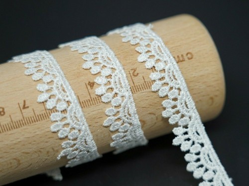 2 M Fine Edging White Guipure Lace Trim For Sewing Embellishment Craft/ Decor - Picture 12 of 36