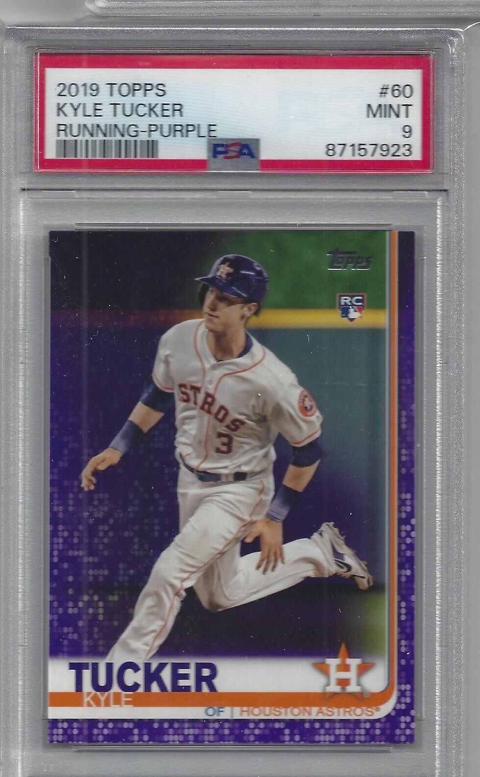 Kyle Tucker 2019 Topps Series 1#60 Meijer Exclusive Purple Rookie PSA 9 - RARE!