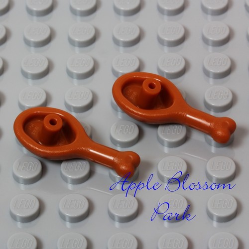 NUEVO Lego 2 Minifigura BAQUETAS PIERNA DE PAVO - Palo de Pollo Cocina Carne Comida - Imagen 4 de 4