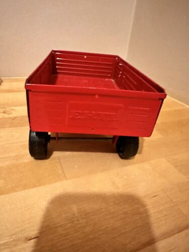 VINTAGE TRU SCALE ERTL IH INTERNATIONAL 1/16 TRACTOR BARGE WAGONS FARM TOY METAL - Picture 3 of 5