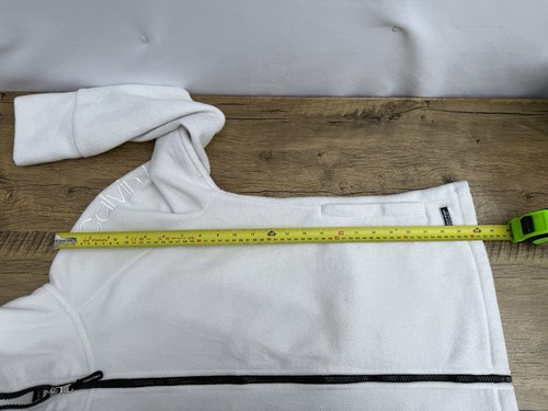 Calvin Klein Performance Quick Dry Fleece Active Jacket White Womens Size Large - Picture 12 of 12