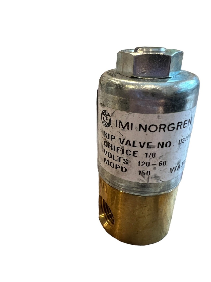 NEW IMI NORGREN VALVE U249115-0231 120/60 Volts, Orifice 1/8, 7