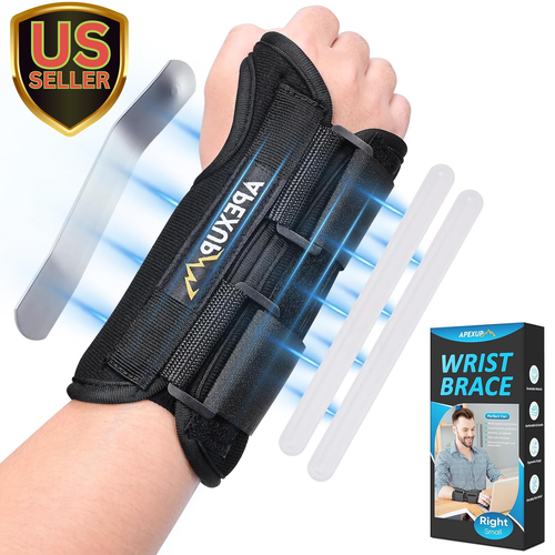 Wrist Brace for Carpal Tunnel, Night Wrist Support Brace Adjustable Wrist Wra... - Picture 8 of 12