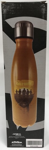 Call of Duty WWII Water Bottle New Sealed Orange with Soldiers 2017 World War 2 - 第 2/2 張圖片