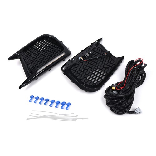 Daytime Running Light Turn Signal Fog Lights Bezels For Subaru WRX STI 2018-2021 - Picture 7 of 10
