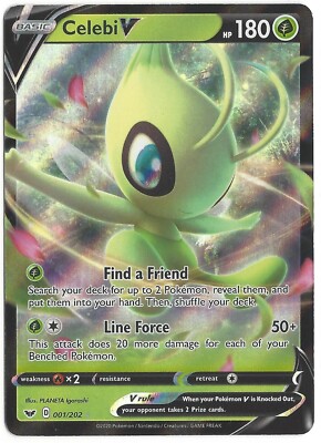 Pokemon Tcg Ccg Sword Shield Mint Rare Holo Foil 1 2 Celebi V Line Force Ebay Pokemon Tcg Ccg Sword Shield Mint Rare Holo Foil 1 2 Celebi V Line Force Ebay