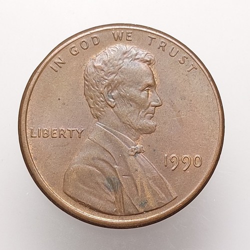 USA One Lincoln Memorial Cent 1990 Copper Plated Zinc Coin X11 - Picture 3 of 4