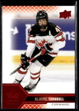 2022-23 UD Team Canada juniors red Blayre Turnbull #61 H8R1F