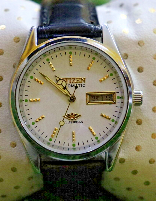 Vintage Citizen Refurbished White Dial Automatic Watch Good Working Condition Vintage Citizen Refurbished White Dial Automatic Watch Good Working Condition
