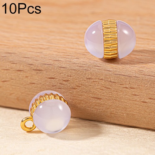 10pcs Resin Alloy Bead Shank Button Sewing Embellishment Clothing Coat 13*10mm - Picture 11 of 33