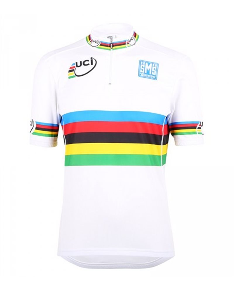 Santini Camiseta Manga Corta Cremallera AA Team UCI Road Mundo Champion, Print Santini Camiseta Manga Corta Cremallera AA Team Champion, UCI Road Mundo Champion, Team Print 44de9b