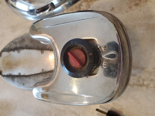 Vtg 1940's General Mills Model GM 1A Good Working Electric Clothes Iron w/ Steam - Picture 4 of 12