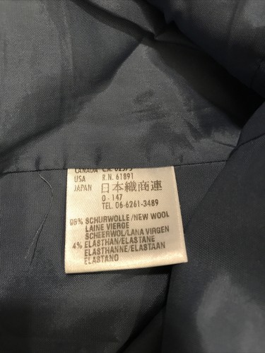 Escada Women's Blue Wool Jacket Size 40 - Bild 8 von 8