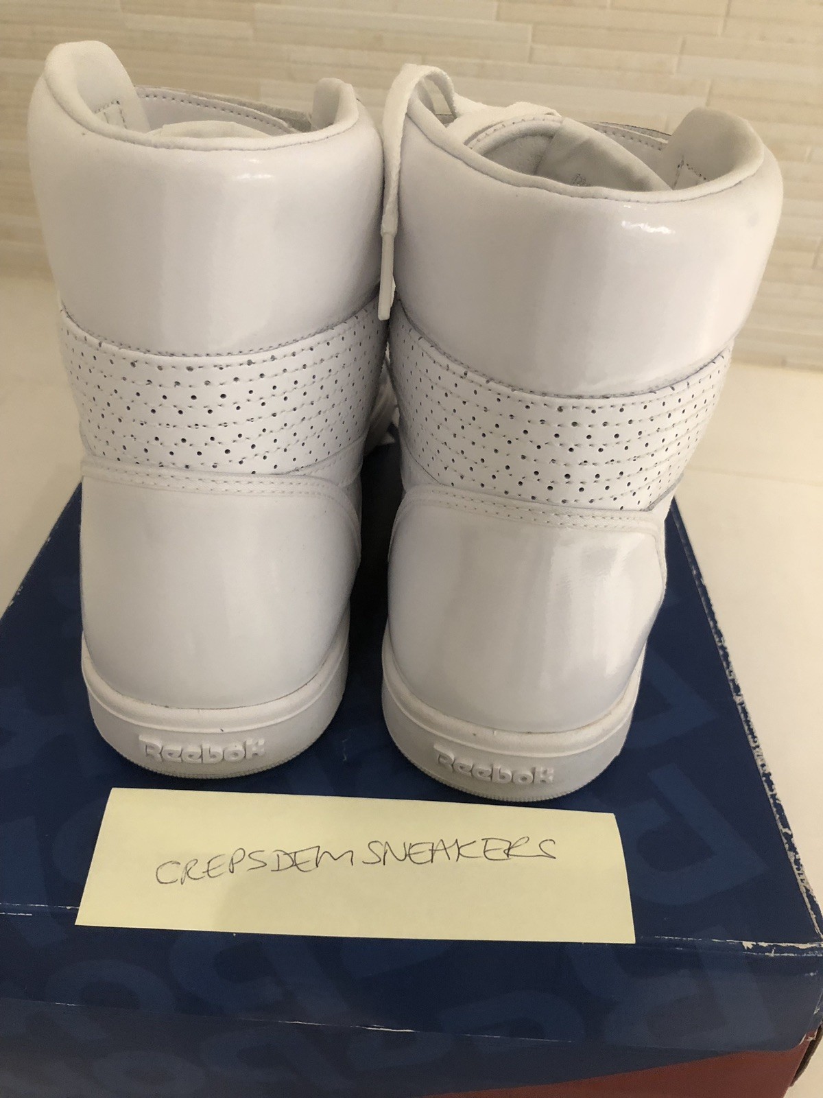 Scarpe da Reebok Ginnastica Top Alto Reebok da in Pelle Bianco UK10 EU44.5 US11 b03302 Scarpe da Reebok Ginnastica Top Alto Reebok da in Pelle Bianco UK10 EU44.5 US11 b03302