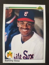 SAMMY SOSA 1990 UPPER DECK BASEBALL ROOKIE CARD #17 CUBS NICE!