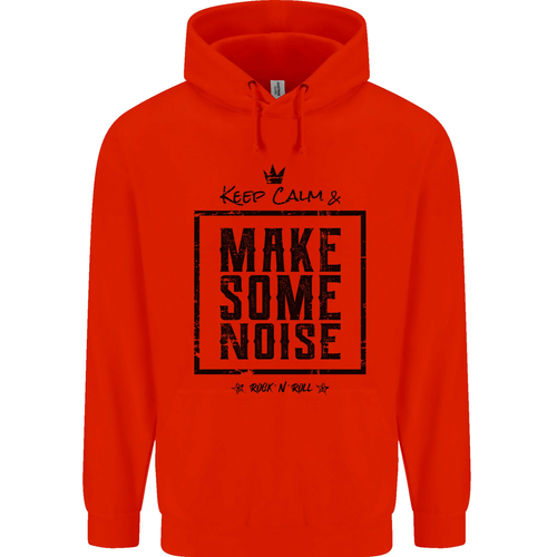 Keep Calm & Make Some Noise Rock n Roll Childrens Kids Hoodie - Picture 19 of 64