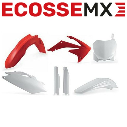 Honda CRF450R 2013-2016 CRF250R 2014-2017 Acerbis rot/weiß MX Kunststoff-Kit - Bild 1 von 7