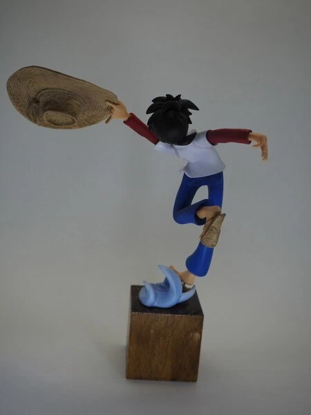 ANIME MODEL - 釣りキチ三平 Tsurikichi Sanpei with hat SAMPEI - 1/10 RESIN KIT - Immagine 4 di 4