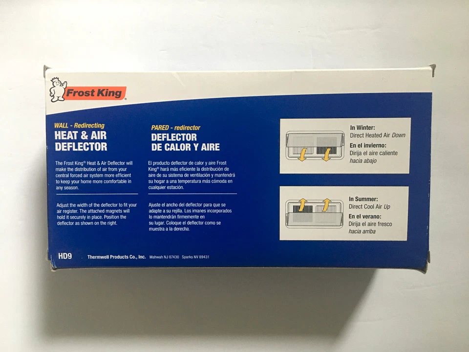 Frost King HD9 HEAT AND AIR DEFLECTOR 10 In. to 16 In. Magnetic Unbreakable - Image 2 of 4