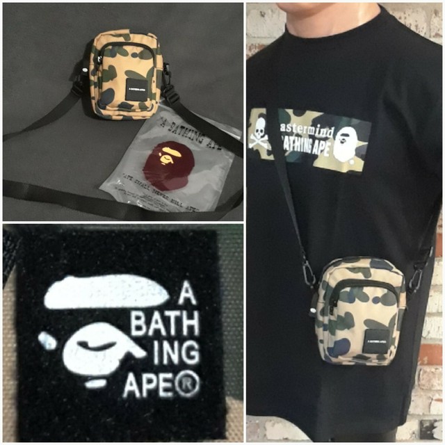 Bape x Cordura A Bathing Ape Camo Waist Bag Messenger Shot Bag Fanny