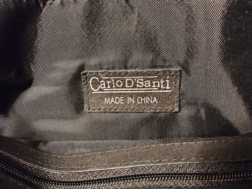Schöne CARLOS D'SANTI Schultertasche Leder - Schwarz - Bild 5 von 14