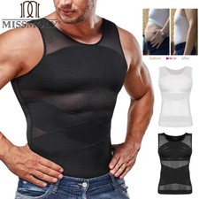 Men's Slimming Body Shaper Tank Top Abdomen Tummy Control Compression Vest Shirt
