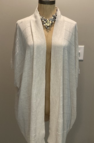 New Joan Vass Wool Blend Oatmeal Open 