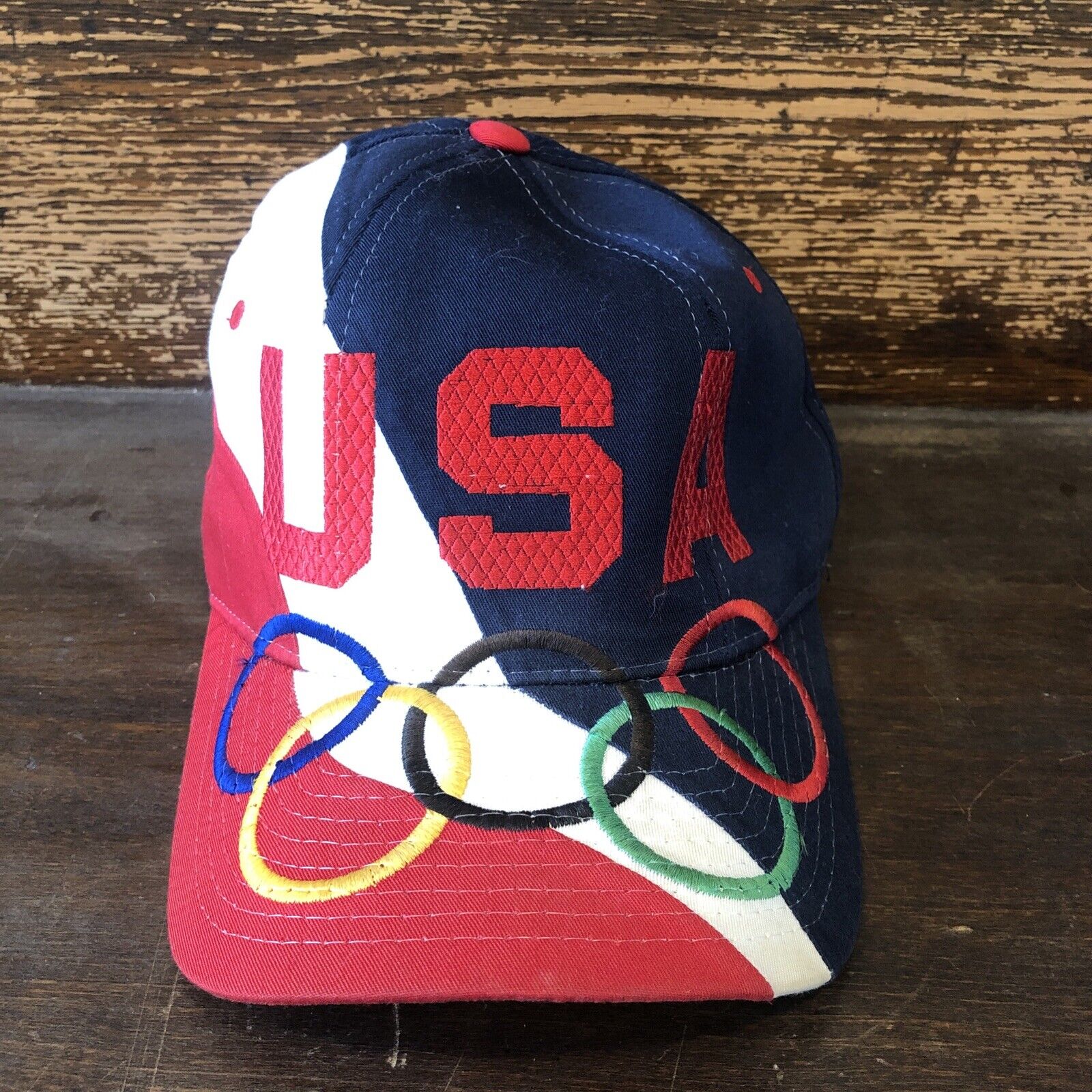 Vintage Starter Tri Power Hat, Olympics Rings, US… - image 1