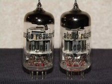 Closely Matched Pair of 6DJ8H Silver Pin Audio Tubes Selected By Audio Research