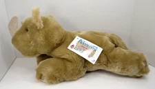 Animal Alley Brown Rhino Plush 2000 Commonwealth Toys R Us 18" NWT