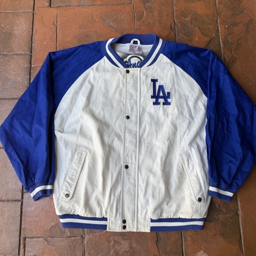 Vintage 90s Apex One LA Dodgers MLB Embroidered Bomber Jacket Men’s XL - Bild 2 von 24