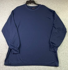 VTG Polarmax Performance Thermal Wear Baselayer Crewneck Shirt Mens 2XL Blue USA