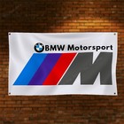 BMW Flag 3x5ft M Power Motorsport Banner Garage Shop Man Cave Wall Decor Sign