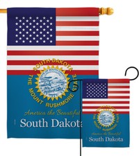 US South Dakota Garden Flag Regional States Decorative Gift Yard House Banner