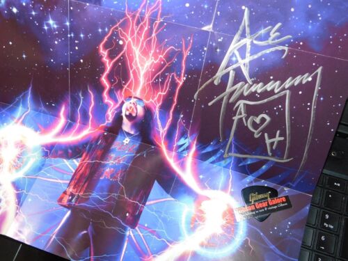 Ace Frehley signed CD 10.000 Volt handsigniert Insert Poster Kiss Rock New Metal - Bild 3 von 5