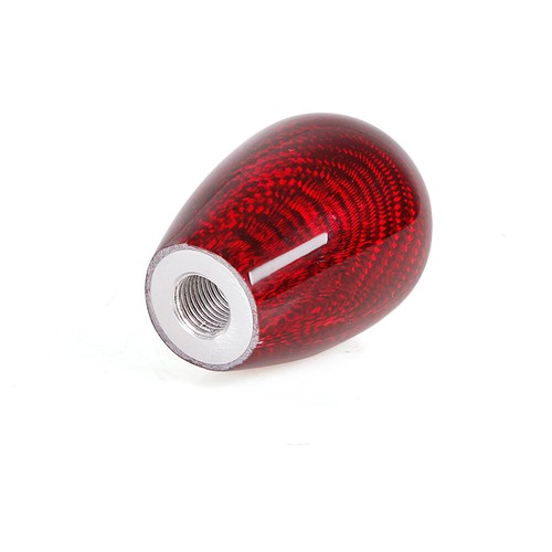 JDM Universal Red Carbon Fiber Automatic Car Gear Shift Knob Shifter 5