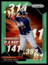 2020 PANINI PRIZM NUMBERS GAME GREEN NELSON CRUZ 005/125 MINNESOTA TWINS #NG-7